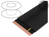 Cablu TKD H07VVH6-F 24G1,5mm&sup2; neecranat 450V/750V negru cod 3000611