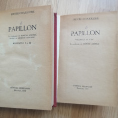 Henri Charriere - Papillon, Volumul I si II - Editura: Meridiane, 1972 - legate