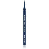 flormar Midnight Matte Eyeliner eyeliner &icirc;n fix cu efect matifiant culoare 03 Dark Blue 1 ml