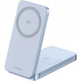 Incarcator Retea Wireless UGREEN MagFlow 2in1, 25W, Albastru