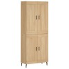 Dulap inalt, stejar sonoma, 69,5x34x180 cm, lemn compozit