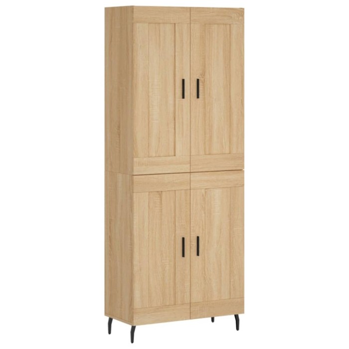 Dulap inalt, stejar sonoma, 69,5x34x180 cm, lemn compozit