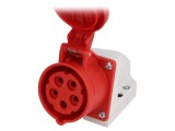 Conector Alimentare AC Trifazat 16A 400VAC IP44 Soclu Mamă