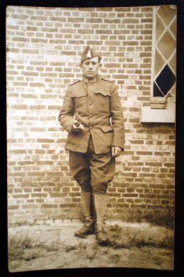 P.117 CARTE POSTALA FOTOGRAFIE WWII BELGIA MILITAR foto