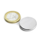 Magnet neodim disc &Oslash;25&amp;#215;3 mm, putere 5,5 kg, N45