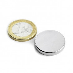 Magnet neodim disc Ø25&#215;3 mm, putere 5,5 kg, N45