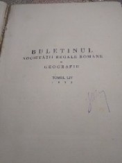 C. Buletinul Societati Regale Romane de Geografie 1935