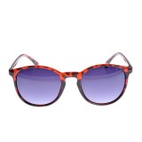 Ochelari de soare cu rama animal print si lentile albastre