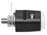 Clemă de laborator albă 70VDC 16A nichel -25&divide;90&deg;C
