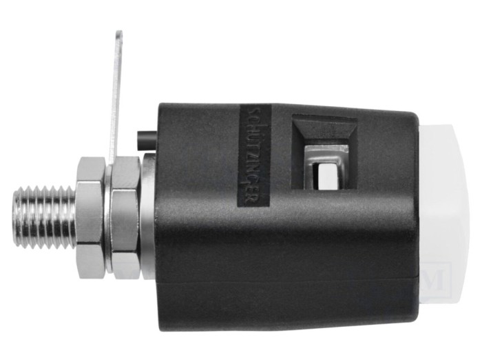 Clemă de laborator albă 16A 70V DC