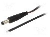 Cablu alimentare DC, cabluri, DC 5,5/2,1 mufa, negru, 1,5m, WEST POL - P21-TT-T035-150BK