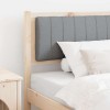 VidaXL Tăblie tapițată Maro 90 cm Lemn de pin masiv și stofă 879084