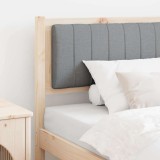 VidaXL Tăblie tapițată Maro 90 cm Lemn de pin masiv și stofă 879084