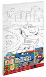 Tablou pictura pe numere - Cursa masinutelor PlayLearn Toys, Grafix