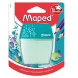 Ascutitoare Maped Shaker dubla cu rezervor blister, culoare verde turcoaz
