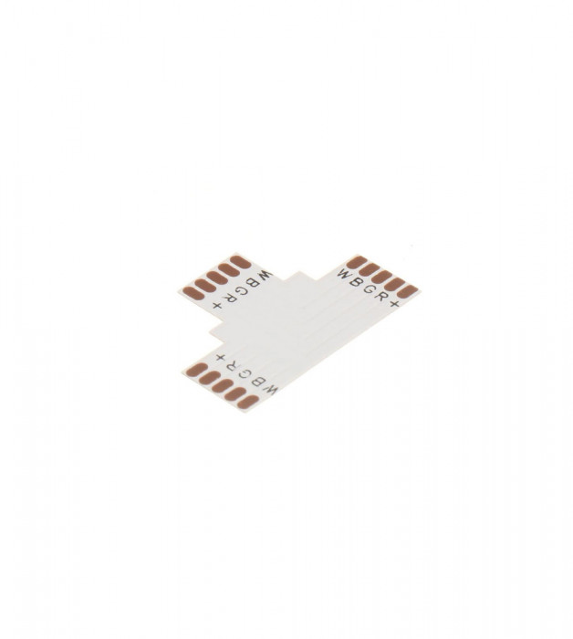 Conector PCB T de 10mm 5-Pini pentru benzi LED RGB SMD5050-Conținutul pachetului 1 Bucată