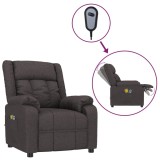 Cumpara ieftin Fotoliu de masaj electric, maro inchis, material textil