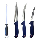 Cumpara ieftin Set profesional de macelarie, injunghiat, transat, dezosat, filetat, 3 cutite otel carbon, masat pentru ascutit