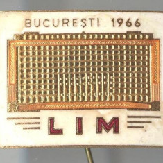 Insigna SUPERBA Palatul CFR din Bucuresti 1966