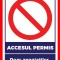 Placuta pentru accesul permis doar angajatilor