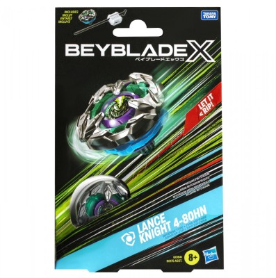 BEYBLADE X LET IT RIP SET LANSATOR SI ROATA LANCE KNIGHT 4-80HN SuperHeroes ToysZone foto
