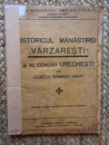 ISTORICUL MANASTIRII VARZARESTI SI AL COMUNEI URECHESTI JUDETUL RAMNICUL SARAT
