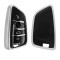 Protectie / Husa cheie auto BMW 4 butoane Seria G Negru-Argintiu