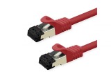 Cablu de retea RJ45 S/FTP Cat.8 (Class I) LSOH 2m Rosu, Value 21.99.1812