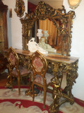 Consola cu oglinda baroc/rococo/Louis/mobila antica/vintage,1,6/2,75m