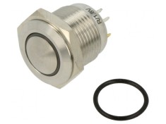 Comutator Anti-Vandalism 2 Poz SPST-NO 3A 250VAC IP65 16mm