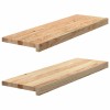 VidaXL Pervaz 2 buc lemn masiv de stejar netratat 80x25x2 cm 4009102
