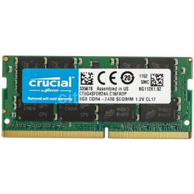 Memorie Laptop - Crucial 8GB RAM DDR4, SODIMM 2400MHz, 1.2V, CL17 foto