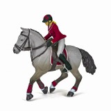 Papo Figurina Set Competitie Jocherita Si Cal, Rase De Cai Si Ponei