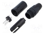 Conector XLR mufă tată PIN 3 drept NEUTRIK 16A 14AWG