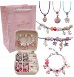 SET PENTRU REALIZAREA BRĂȚĂRILOR ȘI COLIERELOR CHARMS BOX MARGELE MARI