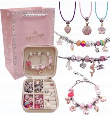 SET PENTRU REALIZAREA BRĂȚĂRILOR ȘI COLIERELOR CHARMS BOX MARGELE MARI foto