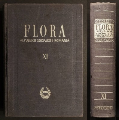 rara 1966 FLORA ROMANIEI &amp;ndash;&amp;nbsp;Traian Savulescu vol. 11 XI. 876 pag din care 155 planse BOTANICA. Plante Monocotiledonate ACADEMIA RSR 24,5x18cm CARTONATA foto
