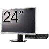Pachet Calculator Second Hand HP EliteDesk 800 G6 Mini PC, Intel Core i5-10500T 2.30 - 3.80GHz, 8GB DDR4, 256GB SSD + Monitor 24&amp;quot; NewTechnology M
