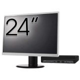 Pachet Calculator Second Hand HP EliteDesk 800 G6 Mini PC, Intel Core i5-10500T 2.30 - 3.80GHz, 8GB DDR4, 256GB SSD + Monitor 24&amp;quot; NewTechnology M