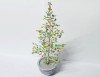 Brad Craciun decorativ multicolor margele 28 cm inaltime, cadou unicat