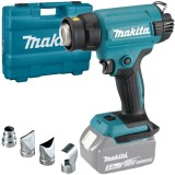 Makita DHG181ZK - Suflanta cu aer cald fara acumulatori si incarcator Li-Ion 18 V - Ah 200 l/min valiza plastic accesorii