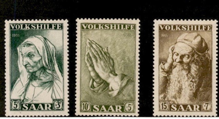 Saar 1955 - Picturi, arta, serie neuzata