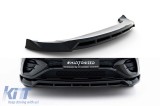 Spoiler Maxton Design potrivit pentru bara de protectie frontala a Mercedes A Design GLE 53, A Design-Line SUV W167, Coupe C167 dupa 2023, lac negru P