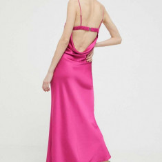 Abercrombie & Fitch rochie culoarea roz, maxi, mulata