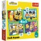 Puzzle trefl minions 4in1 lumea fericita a minionilor