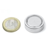 Magnet neodim oala &Oslash;25 mm, putere 22 kg