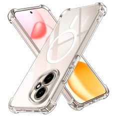 Husa Honor 400 Asteroid GSM Shockproof Clear Silicone MagSafe, transparenta