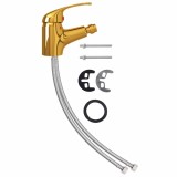 Cumpara ieftin Baterie mixer pentru bideu baie, auriu, 13x12 cm