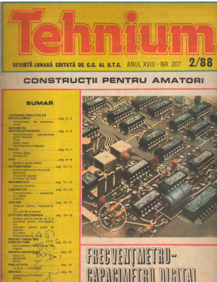 C10384 - REVISTA TEHNIUM, 2/1988 foto