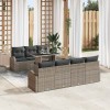 VidaXL Set de canapele pentru grădină 8 pcs Gri 100 x 55 x 73 cm 3357322